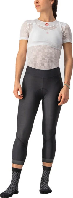Castelli Velocissima Thermal - Pantalon De Cyclisme 3/4 Pour Femmes Avec Rembourrage