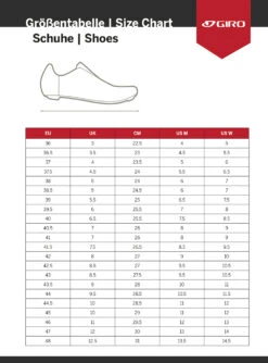 Giro Stylus - Women's Road Bike Shoes -Cyclisme Vêtements Boutique sizing giro schuhe 1