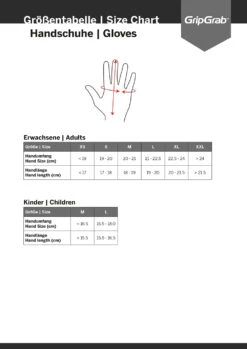 GripGrab SuperGel XC Full Finger - Bike Gloves 7 GripGrab SuperGel XC Full Finger - Bike Gloves -Cyclisme Vêtements Boutique sizing gripgrab handschuhe 1